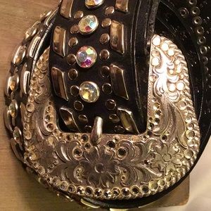 Black Rhinestone Belt.